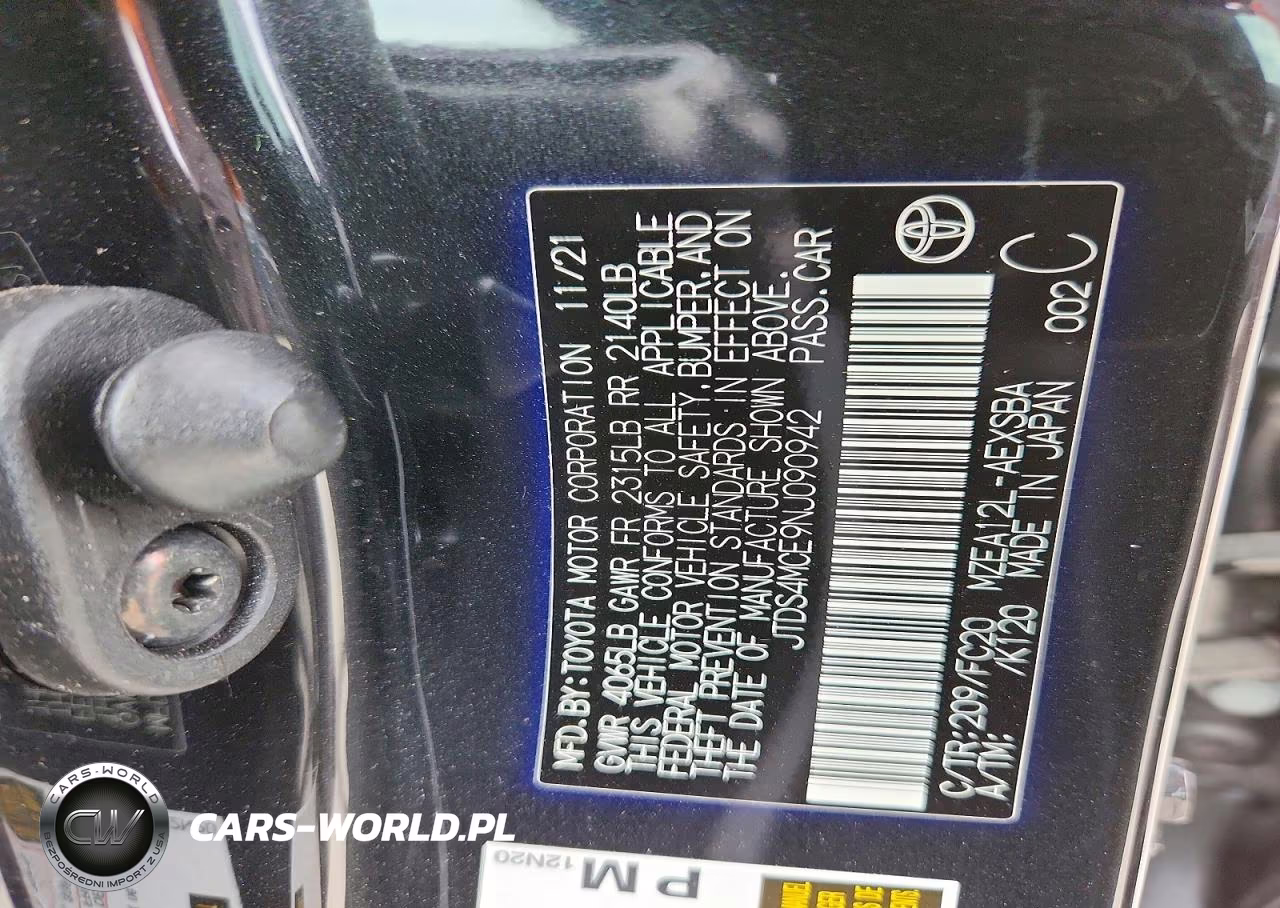 2022 Toyota Corolla Se VIN:JTDS4MCE9NJ090942 - 12