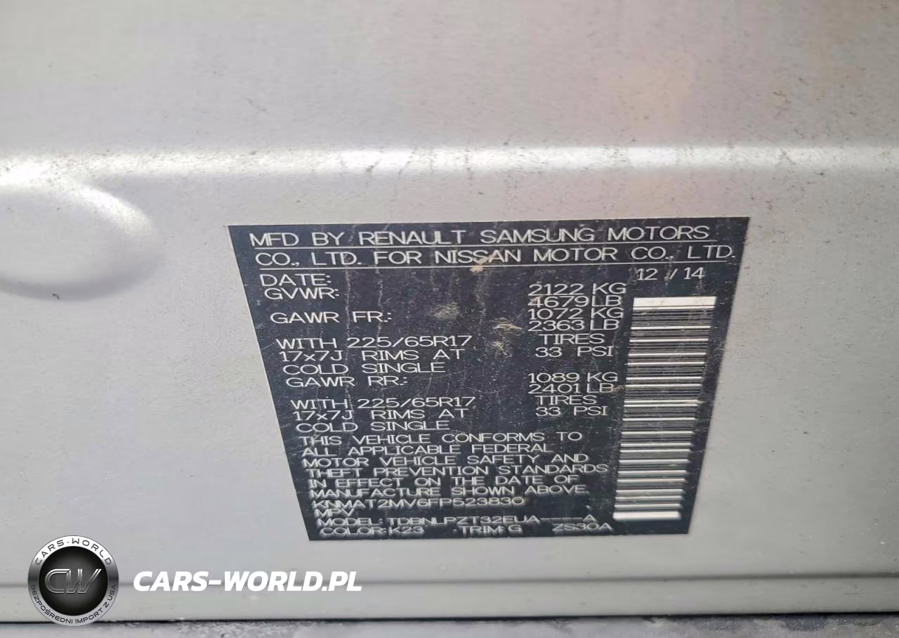 2015 Nissan Rogue S VIN:KNMAT2MV6FP523830 - 13