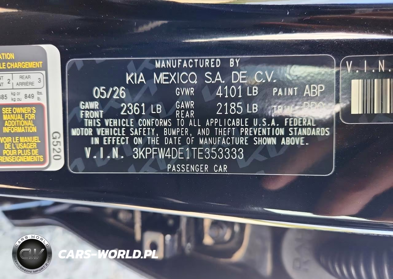 2026 Kia K4 Gt Line VIN:3KPFW4DE1TE353333 - 12