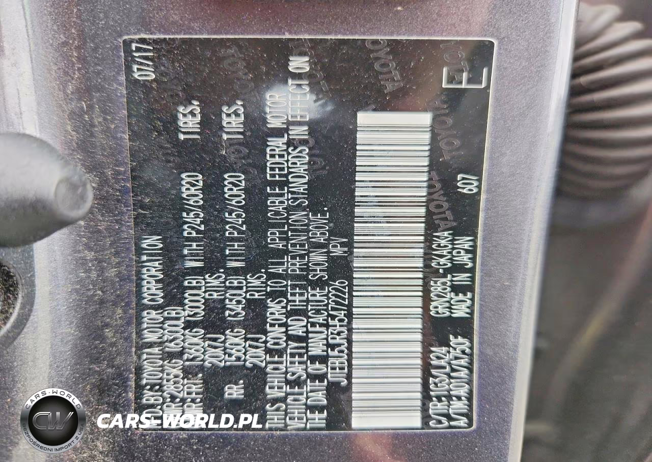 2017 Toyota 4Runner Limited VIN:JTEBU5JR3H5472226 - 13