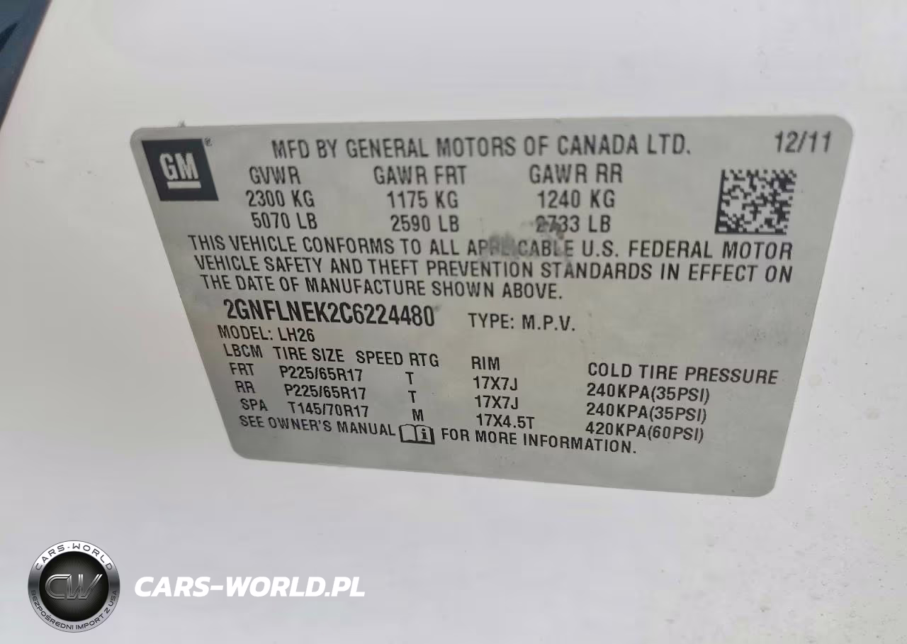 2012 Chevrolet Equinox Lt VIN:2GNFLNEK2C6224480 - 13
