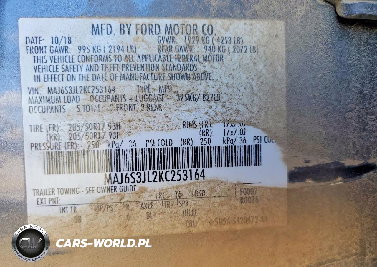 2019 Ford Ecosport Ses VIN:MAJ6S3JL2KC253164 - 13