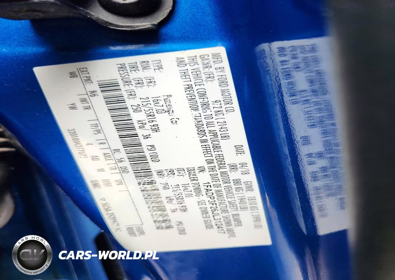 2018 Ford Focus Se VIN:1FADP3F26JL312417 - 12
