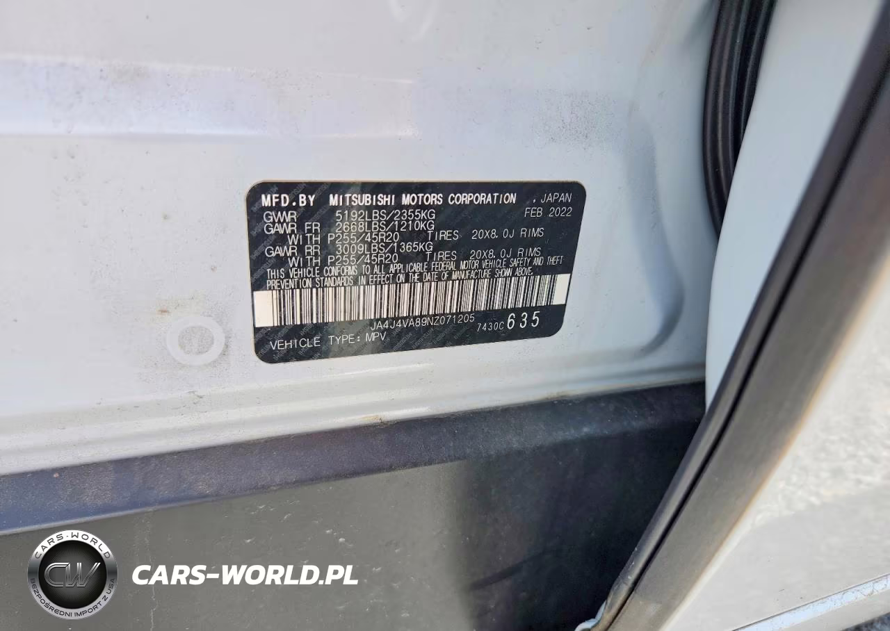 2022 Mitsubishi Outlander Sel VIN:JA4J4VA89NZ071205 - 13