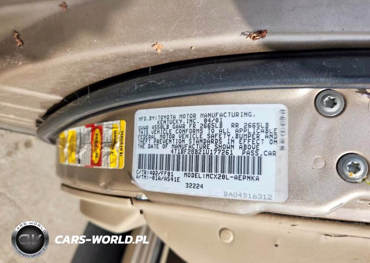 2001 Toyota Avalon Xl VIN:4T1BF28B21U177261 - 12
