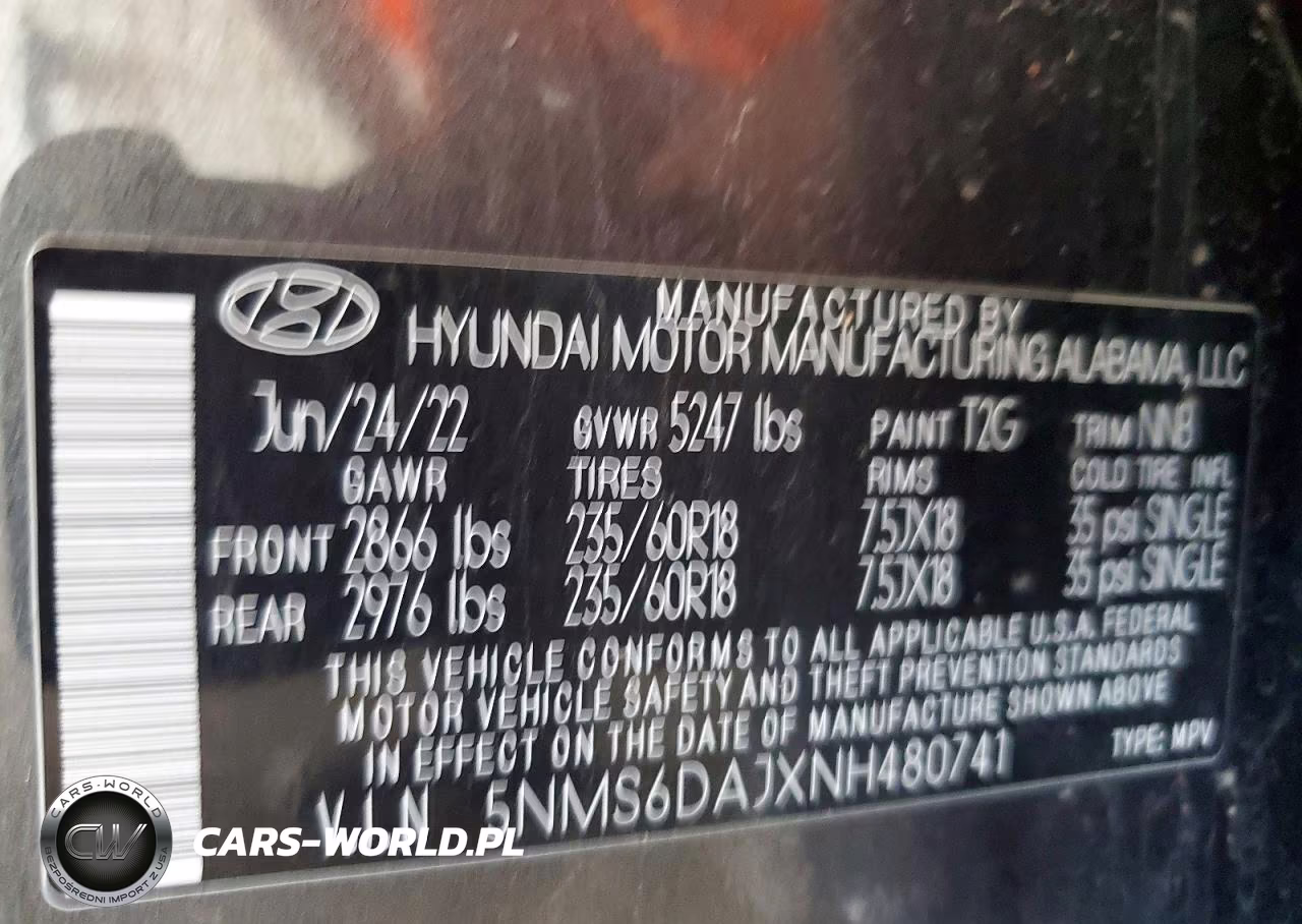 2022 Hyundai Santa Fe Xrt VIN:5NMS6DAJXNH480741 - 13