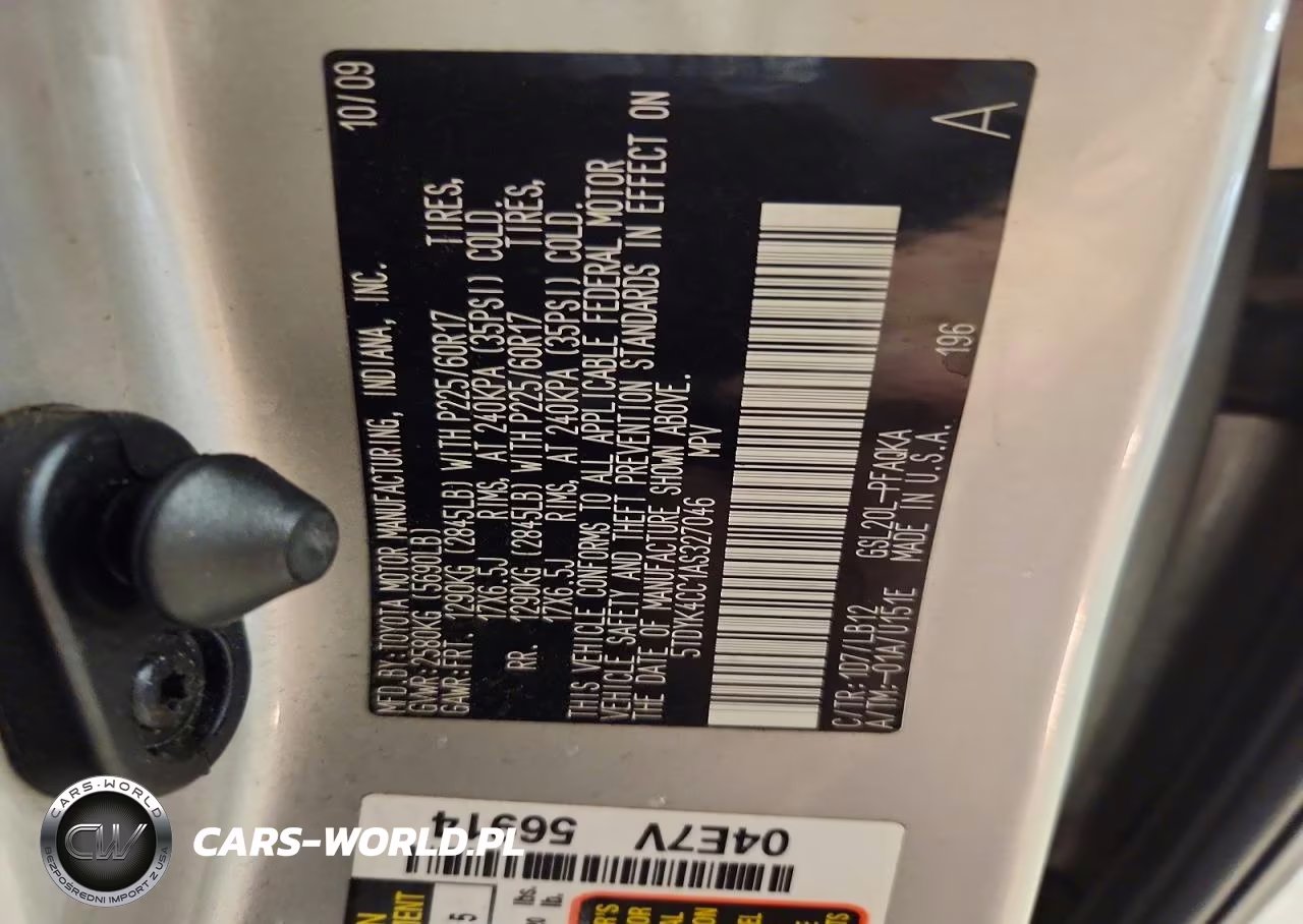 2010 Toyota Sienna Xle VIN:5TDYK4CC1AS327046 - 13
