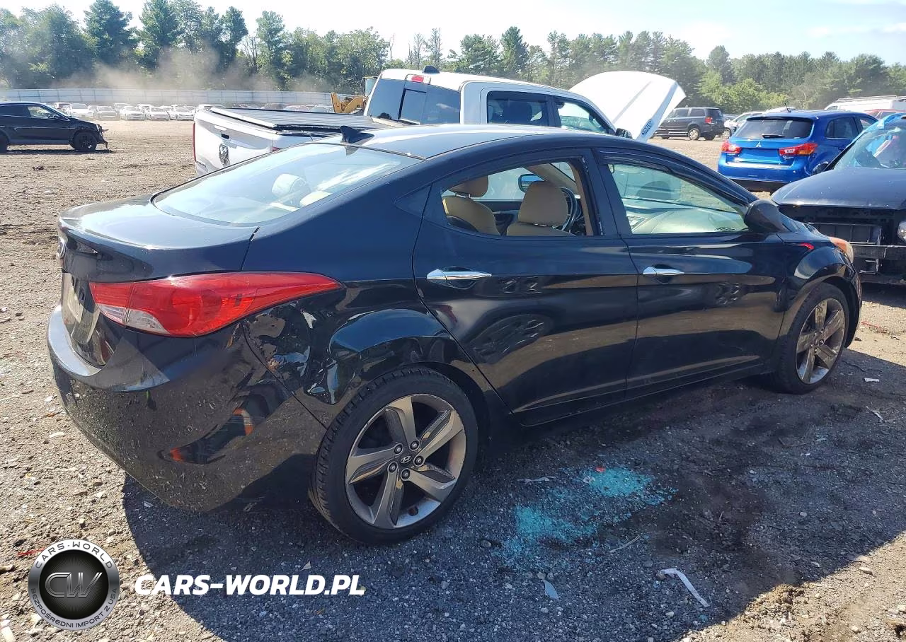2012 Hyundai Elantra Gls VIN:KMHDH4AEXCU283303 - 3
