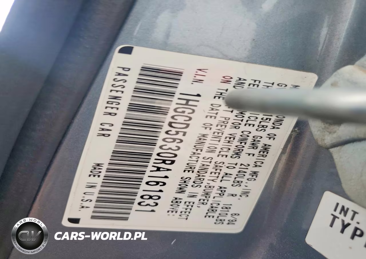 1994 Honda Accord Lx VIN:1HGCD5630RA161831 - 12