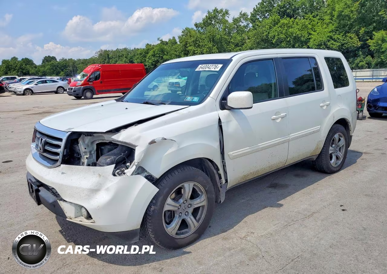 2014 Honda Pilot Exln VIN:5FNYF4H71EB050831 - 1