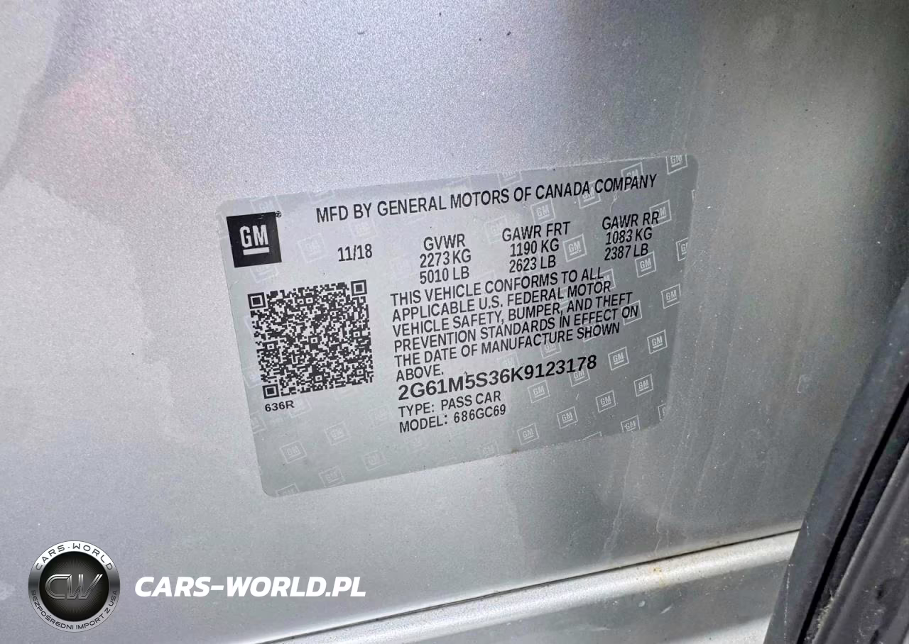 2019 Cadillac Xts Luxury VIN:2G61M5S36K9123178 - 12