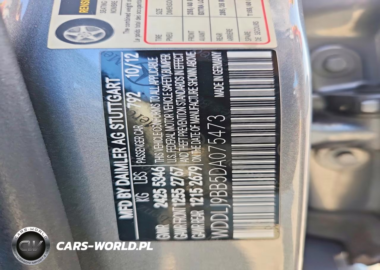 2013 Mercedes-Benz Cls 550 4Matic VIN:WDDLJ9BB5DA075473 - 12