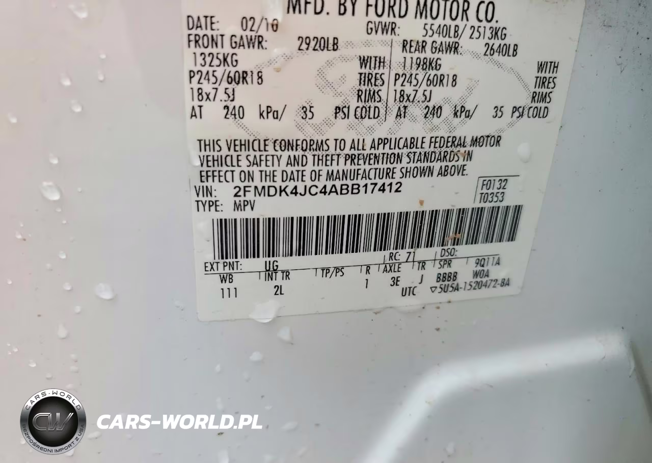 2010 Ford Edge Sel VIN:2FMDK4JC4ABB17412 - 13