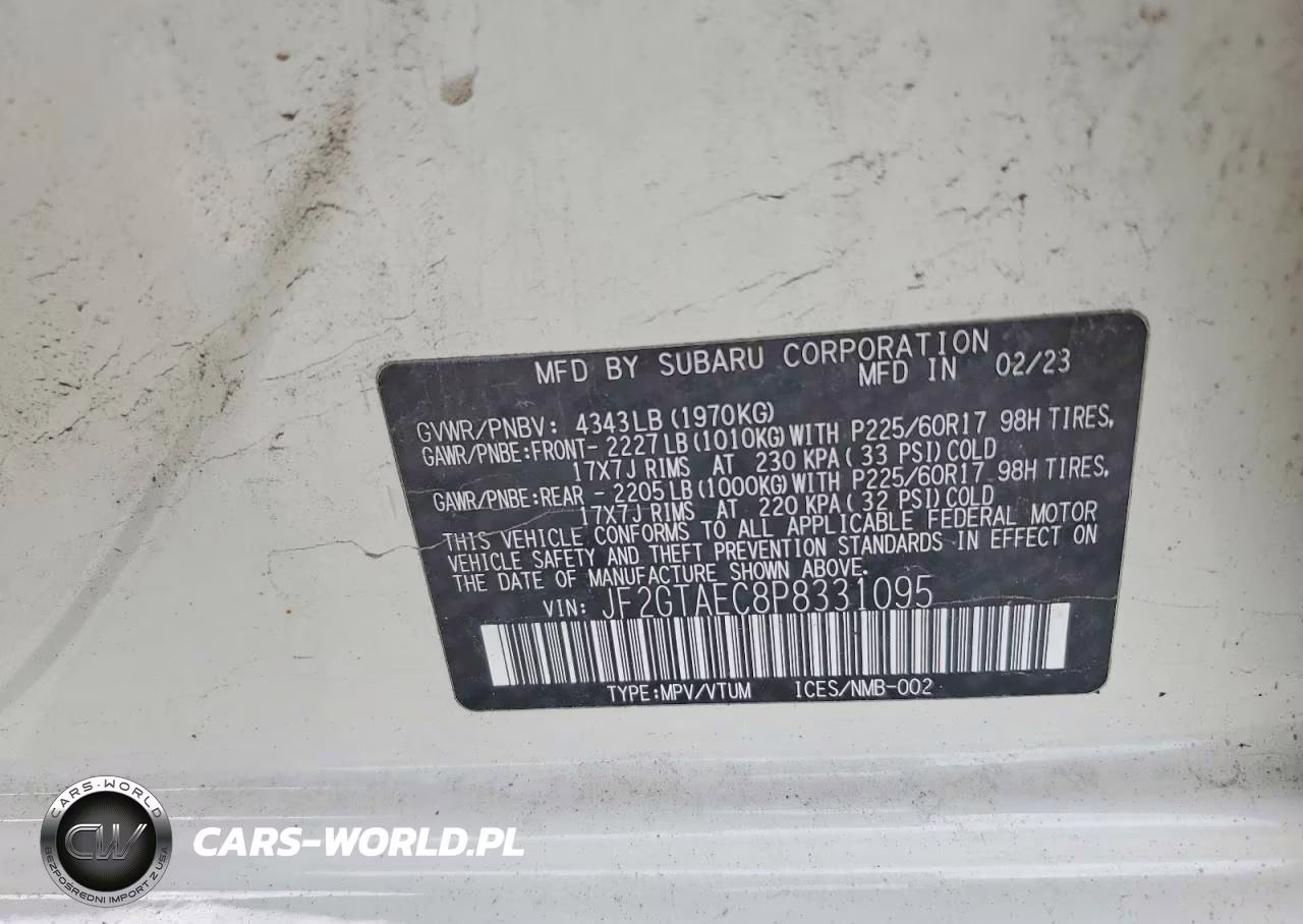 2023 Subaru Crosstrek Premium VIN:JF2GTAEC8P8331095 - 13