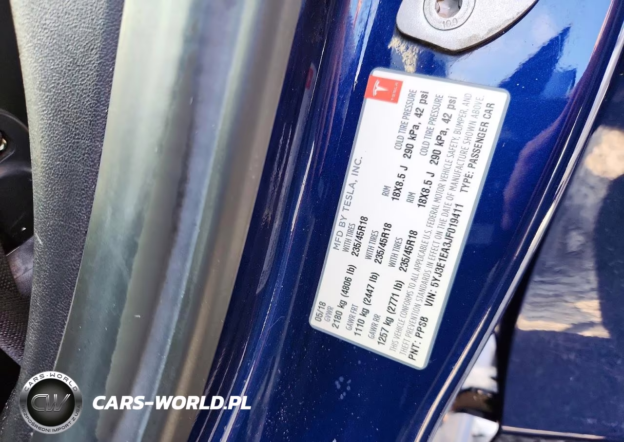 2018 Tesla Model 3 VIN:5YJ3E1EA3JF019411 - 12