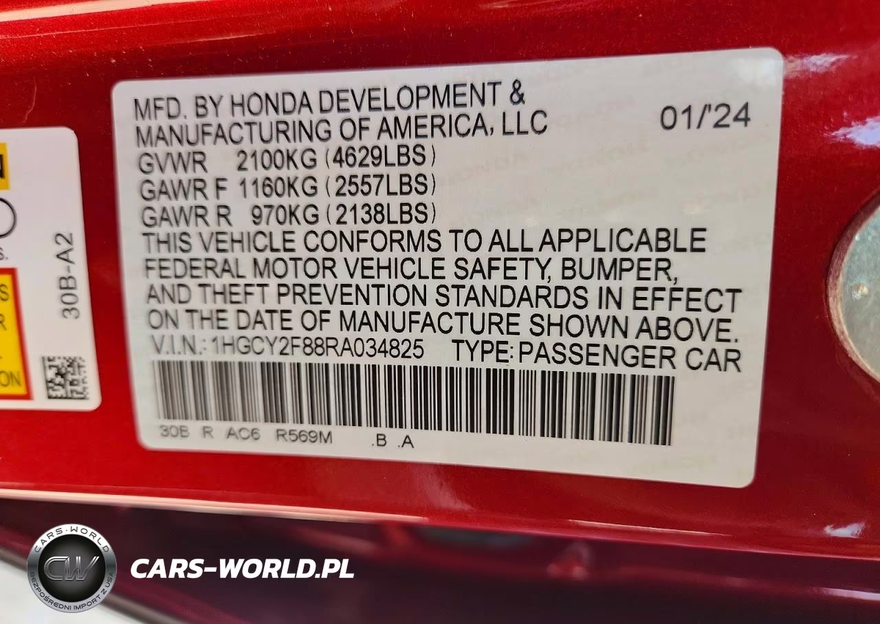 2024 Honda Accord Touring Hybrid VIN:1HGCY2F88RA034825 - 12