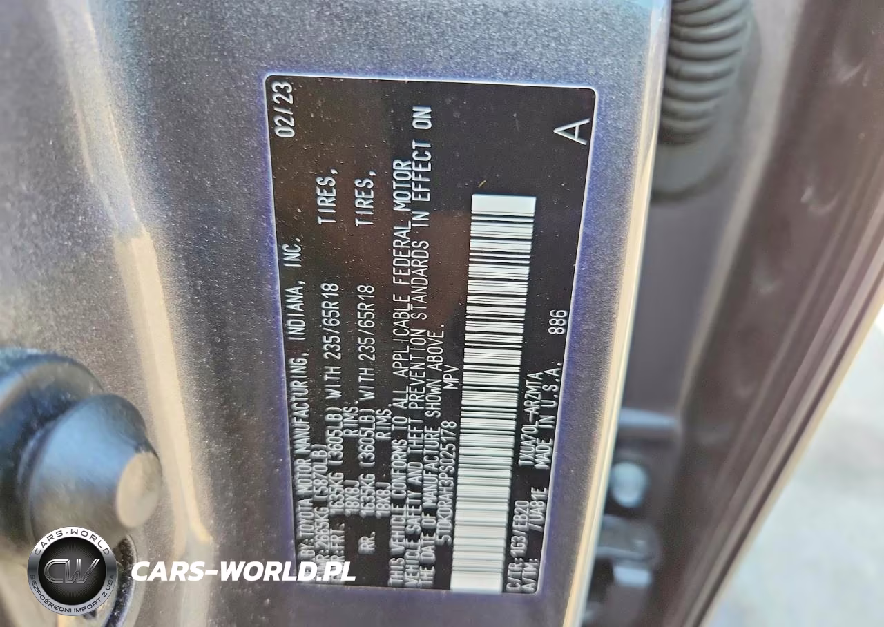 2023 Toyota Highlander Xle VIN:5TDKDRAH3PS025178 - 12