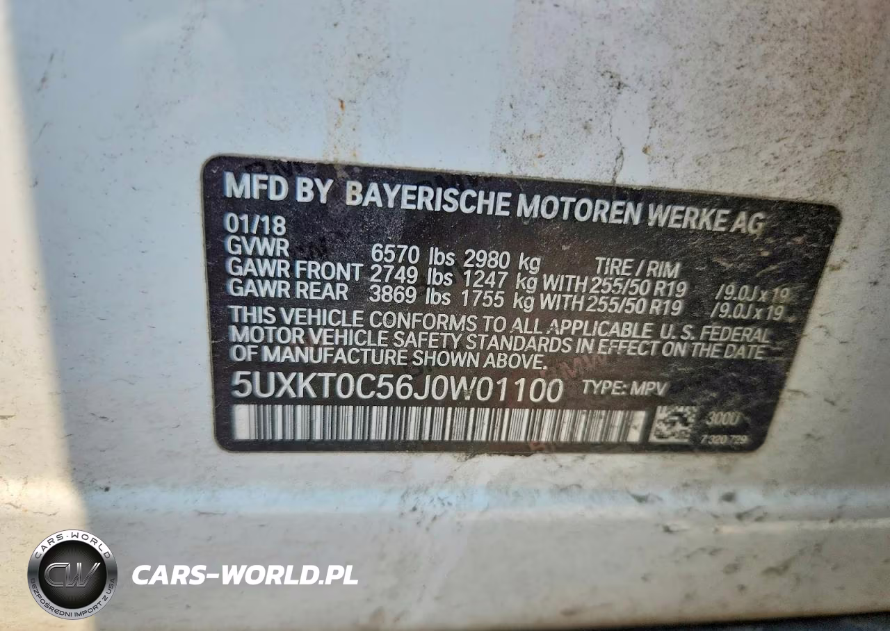 2018 BMW X5 Xdr40E VIN:5UXKT0C56J0W01100 - 13
