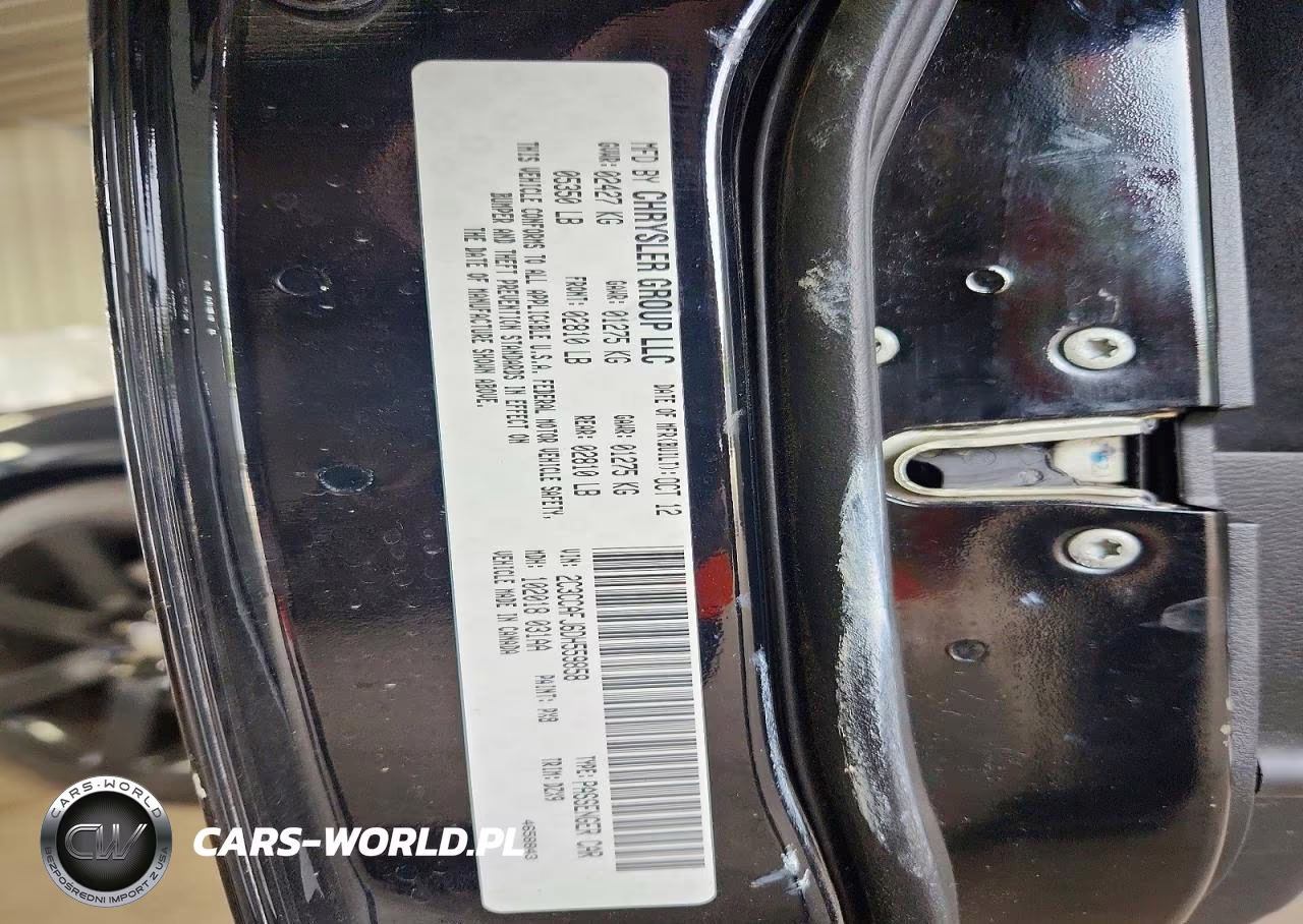 2013 Chrysler 300 Srt-8 VIN:2C3CCAFJ6DH559858 - 12