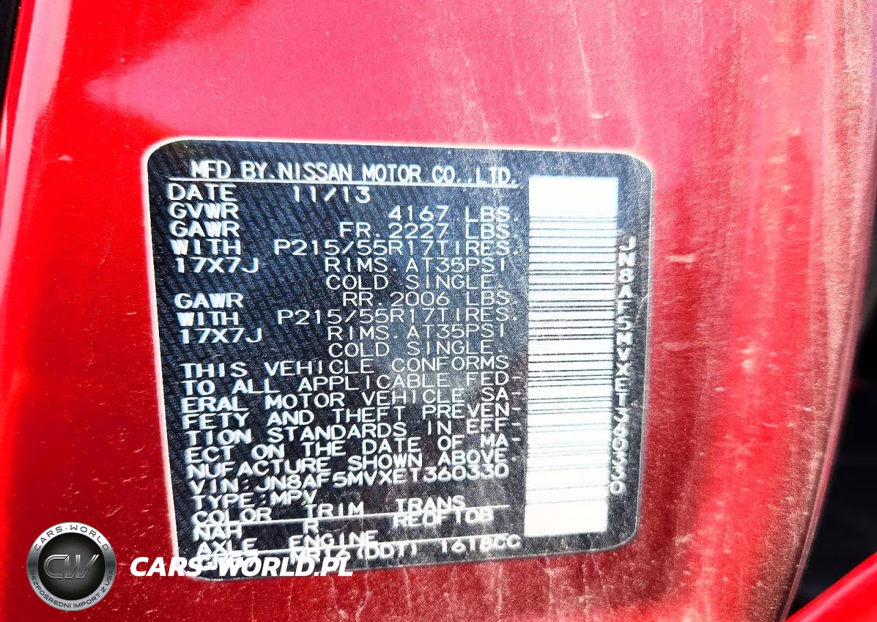 2014 Nissan Juke Sl VIN:JN8AF5MVXET360330 - 13
