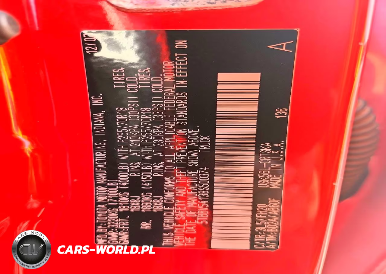 2008 Toyota Tundra Grade VIN:5TBBV54138S500374 - 12