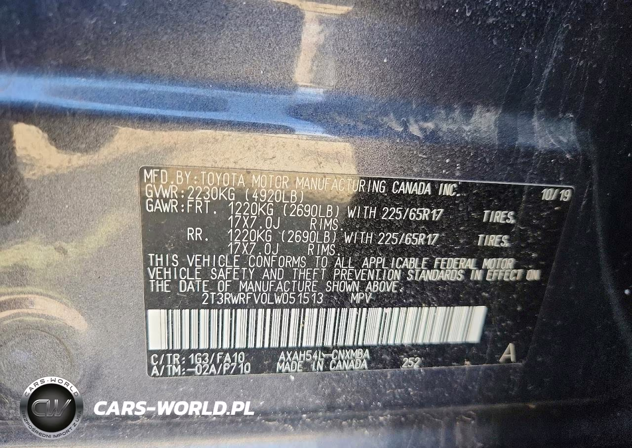 2020 Toyota Rav4 Hybrid Xle VIN:2T3RWRFV0LW051513 - 13