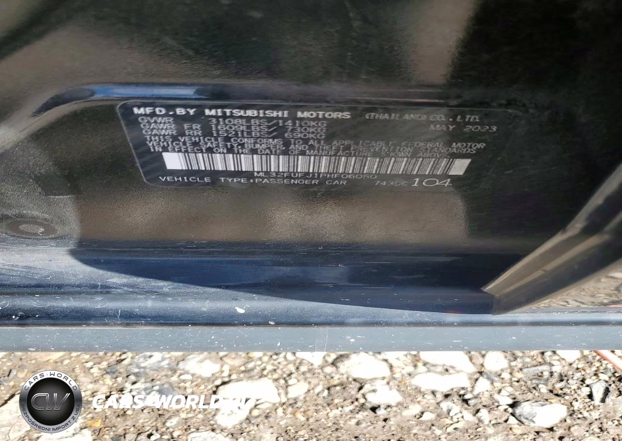 2023 Mitsubishi Mirage G4 Es VIN:ML32FUFJ1PHF06050 - 12