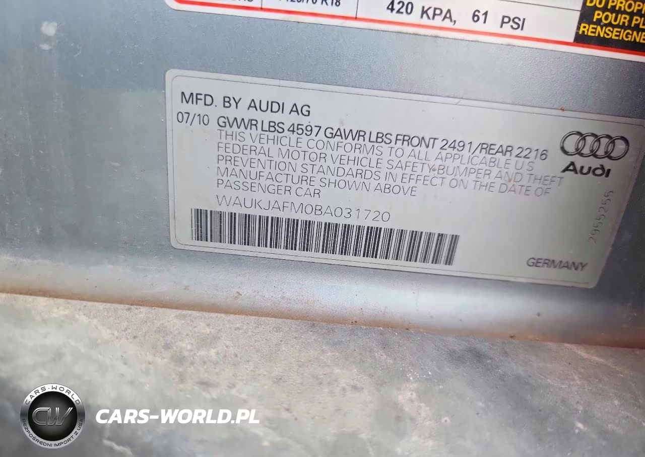 2011 Audi A3 Premium Plus VIN:WAUKJAFM0BA031720 - 12