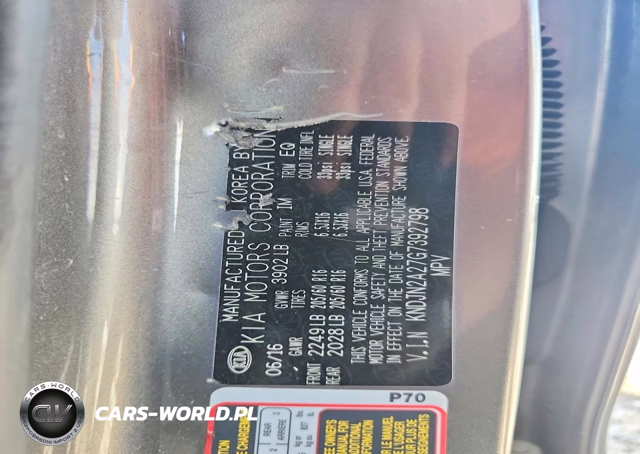 2016 Kia Soul Base VIN:KNDJN2A27G7392798 - 12
