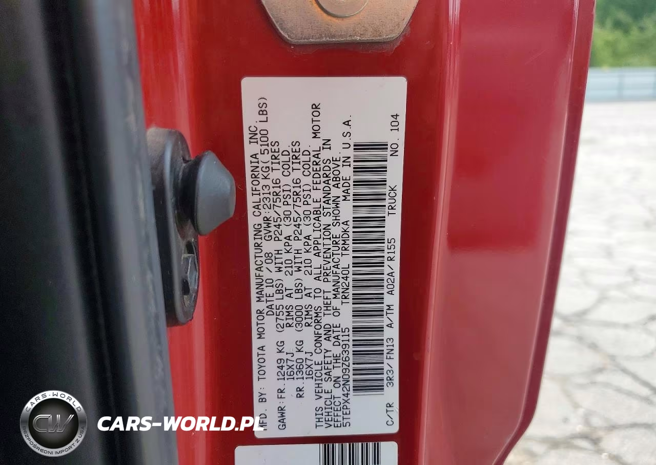 2009 Toyota Tacoma Base VIN:5TEPX42N09Z639115 - 12