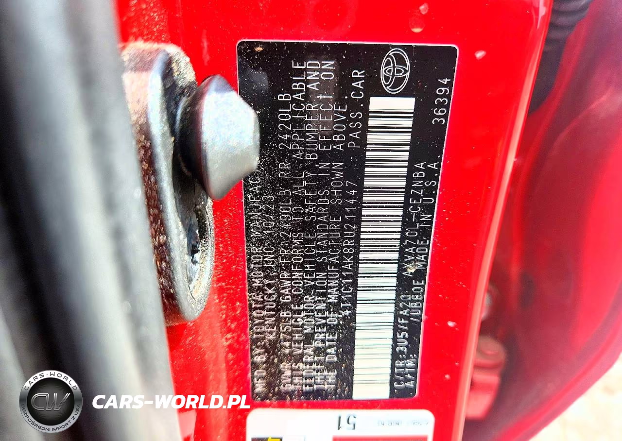 2024 Toyota Camry Le VIN:4T1C11AK8RU211447 - 13