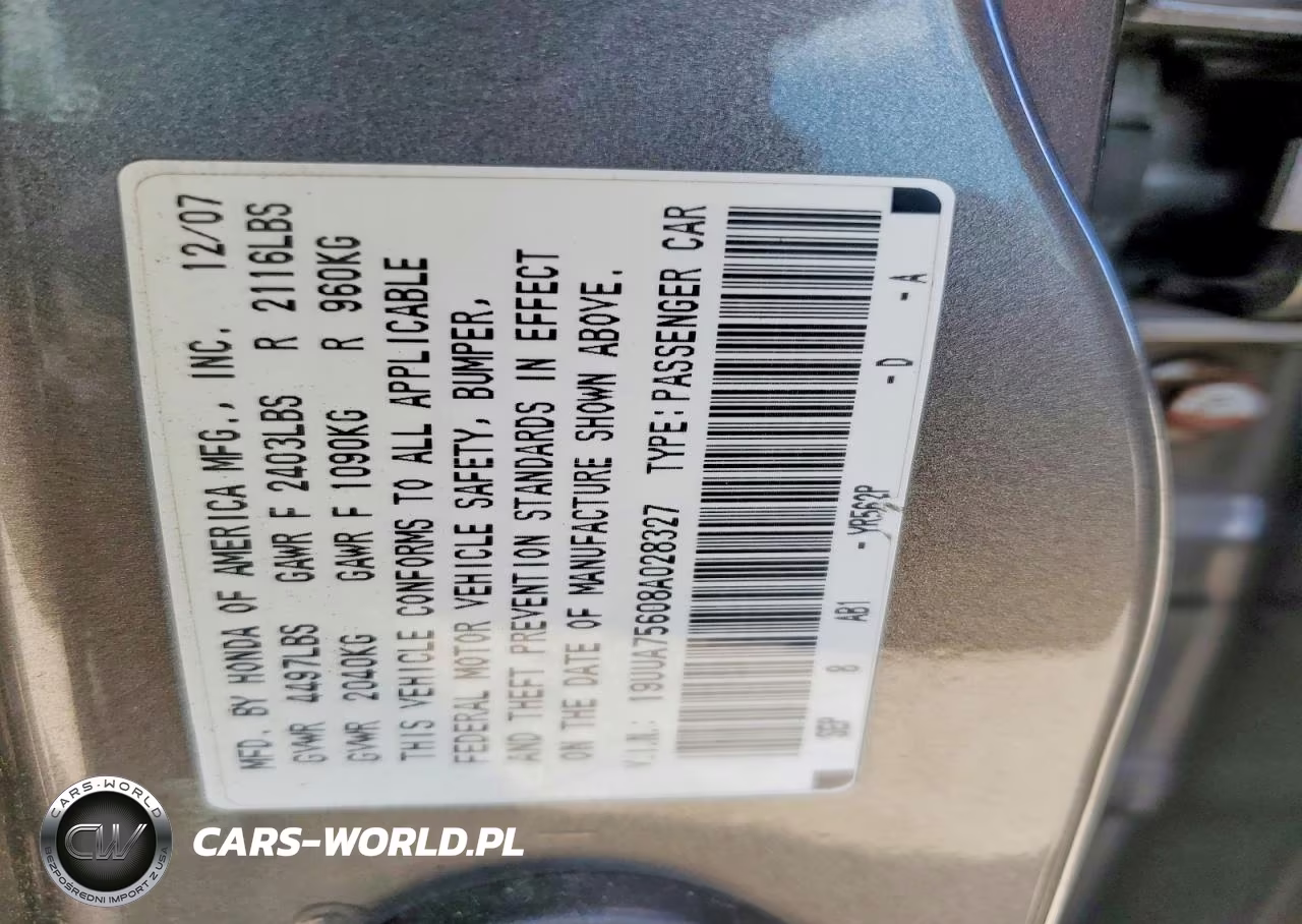 2008 Acura Tl Type S VIN:19UUA75608A028327 - 13