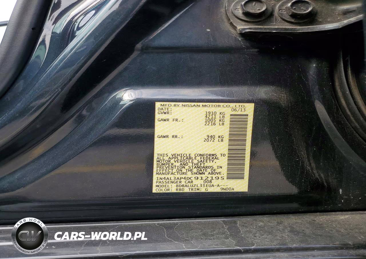 2013 Nissan Altima 2.5 VIN:1N4AL3AP4DC912195 - 12