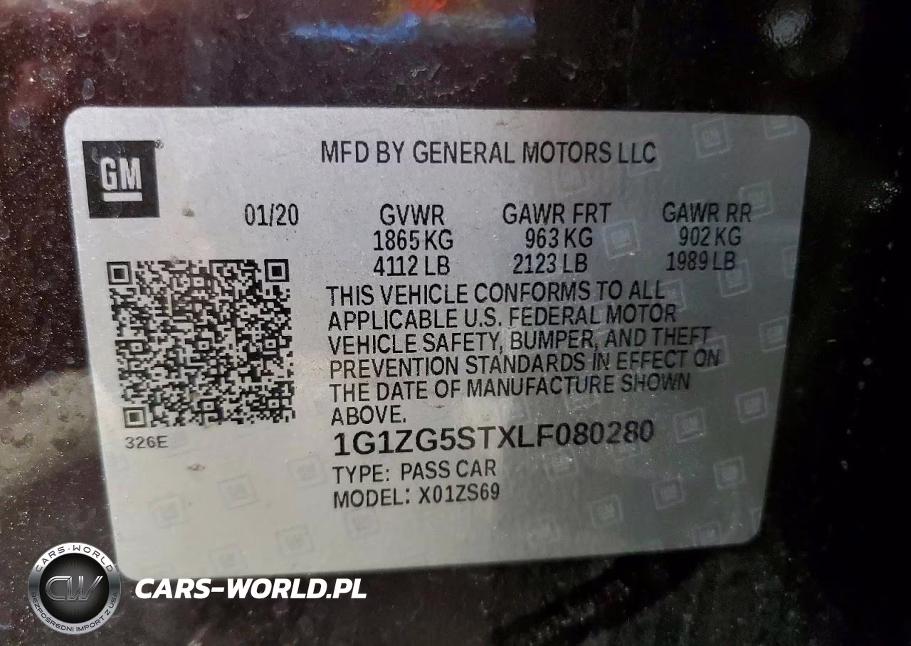 2020 Chevrolet Malibu Rs VIN:1G1ZG5STXLF080280 - 13