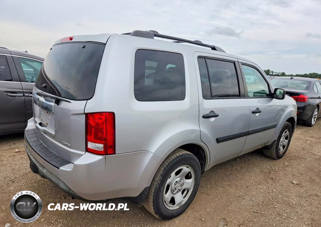 2012 Honda Pilot Lx VIN:5FNYF4H20CB012847 - 3