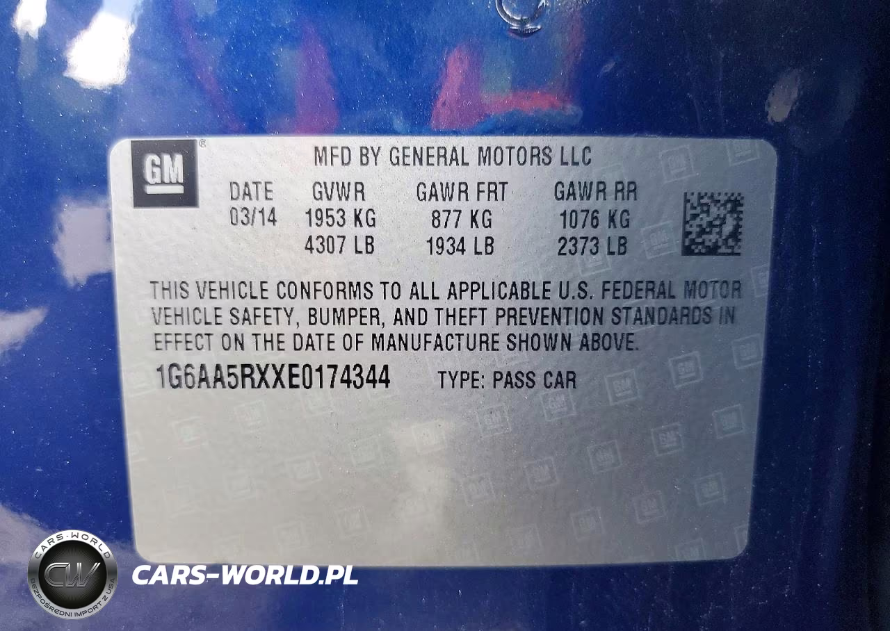 2014 Cadillac Ats VIN:1G6AA5RXXE0174344 - 12