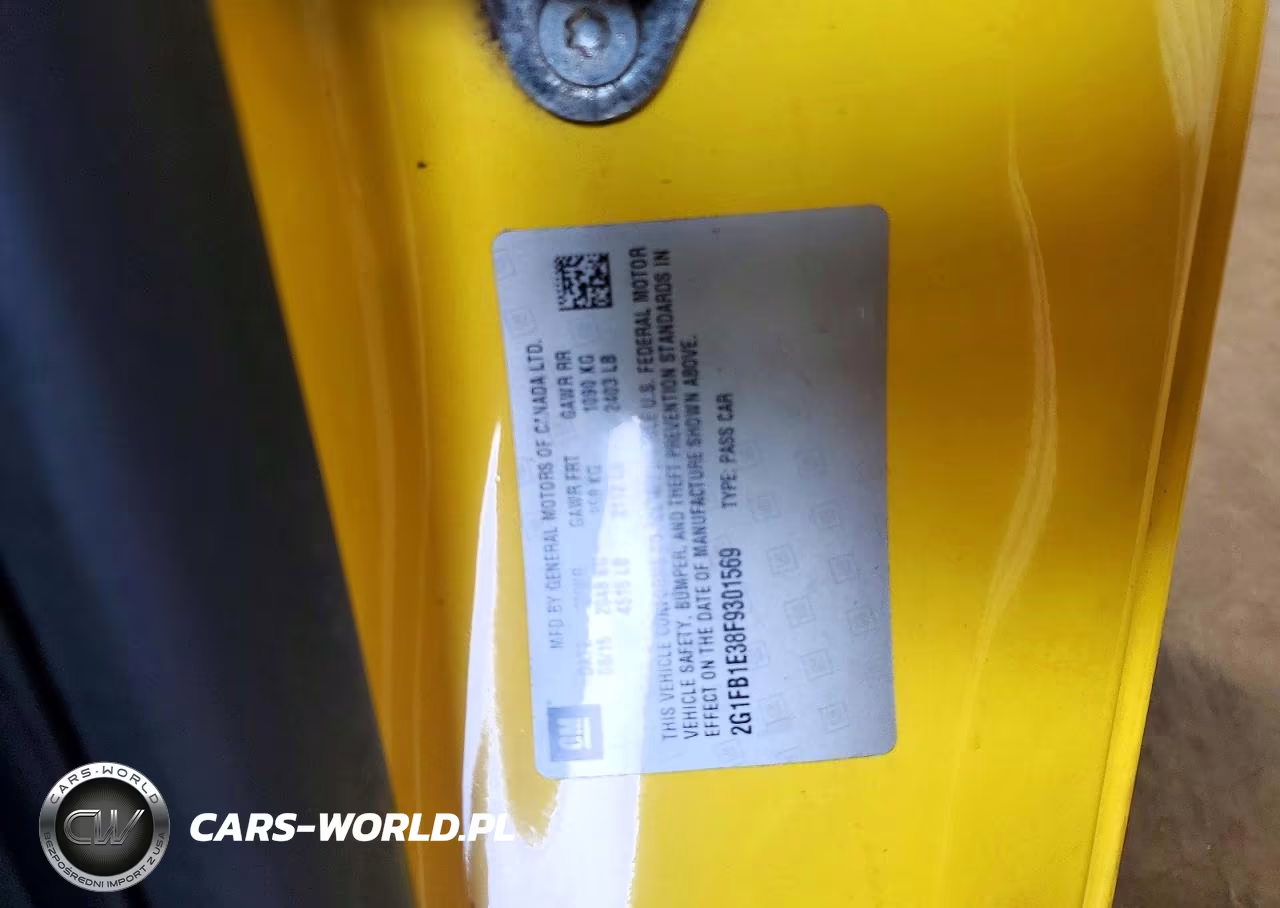 2015 Chevrolet Camaro Ls VIN:2G1FB1E38F9301569 - 12