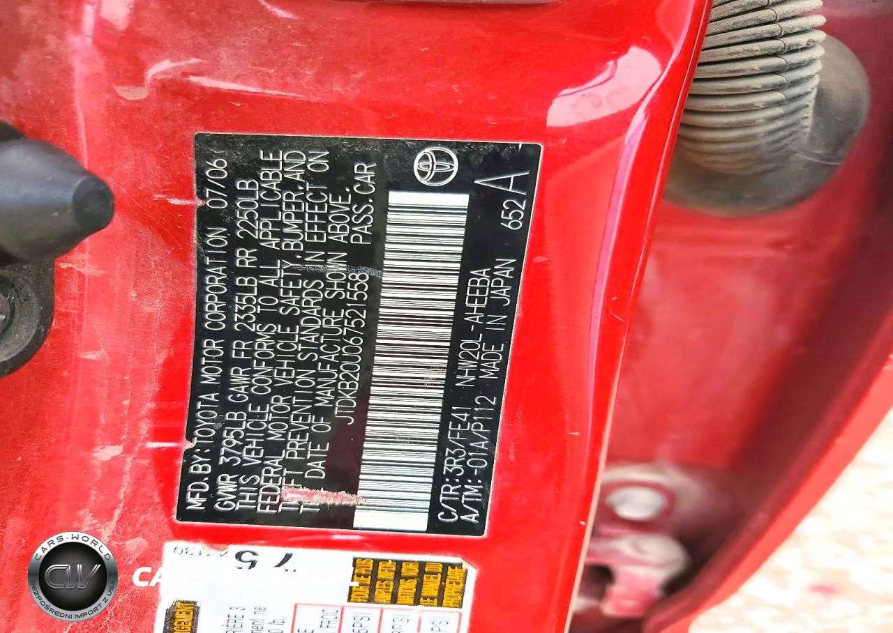 2006 Toyota Prius Base VIN:JTDKB20U067521558 - 12