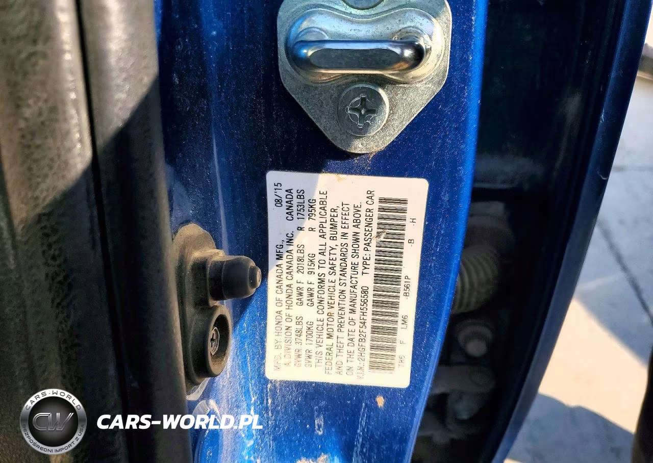 2015 Honda Civic Lx VIN:2HGFB2F54FH556580 - 13