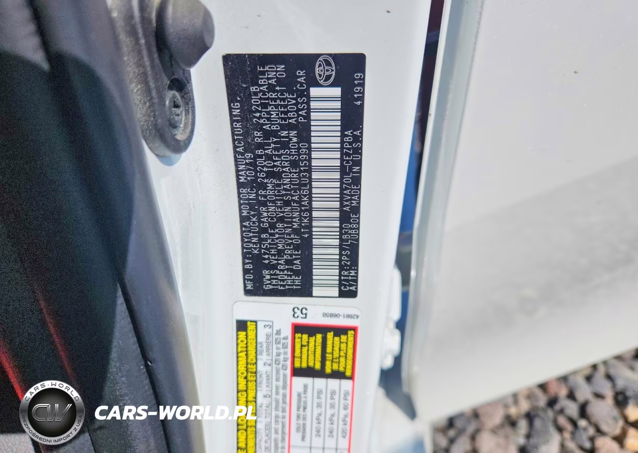 2020 Toyota Camry Xse VIN:4T1K61AK6LU315990 - 12