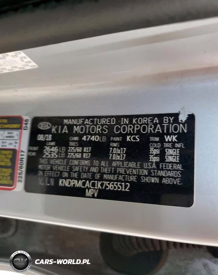 2019 Kia Sportage Lx VIN:KNDPMCAC1K7565512 - 13