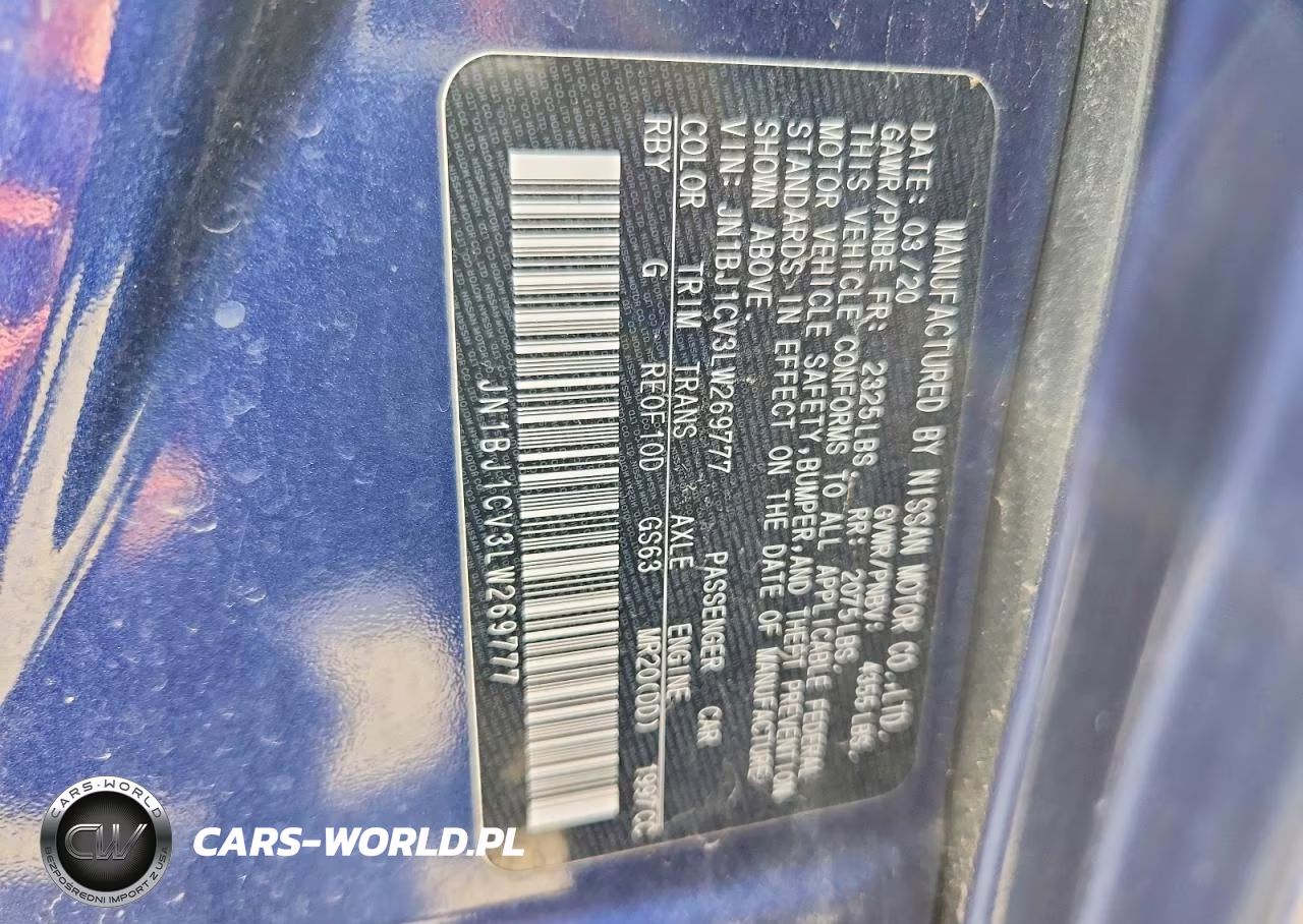 2020 Nissan Rogue Sport S VIN:JN1BJ1CV3LW269777 - 12