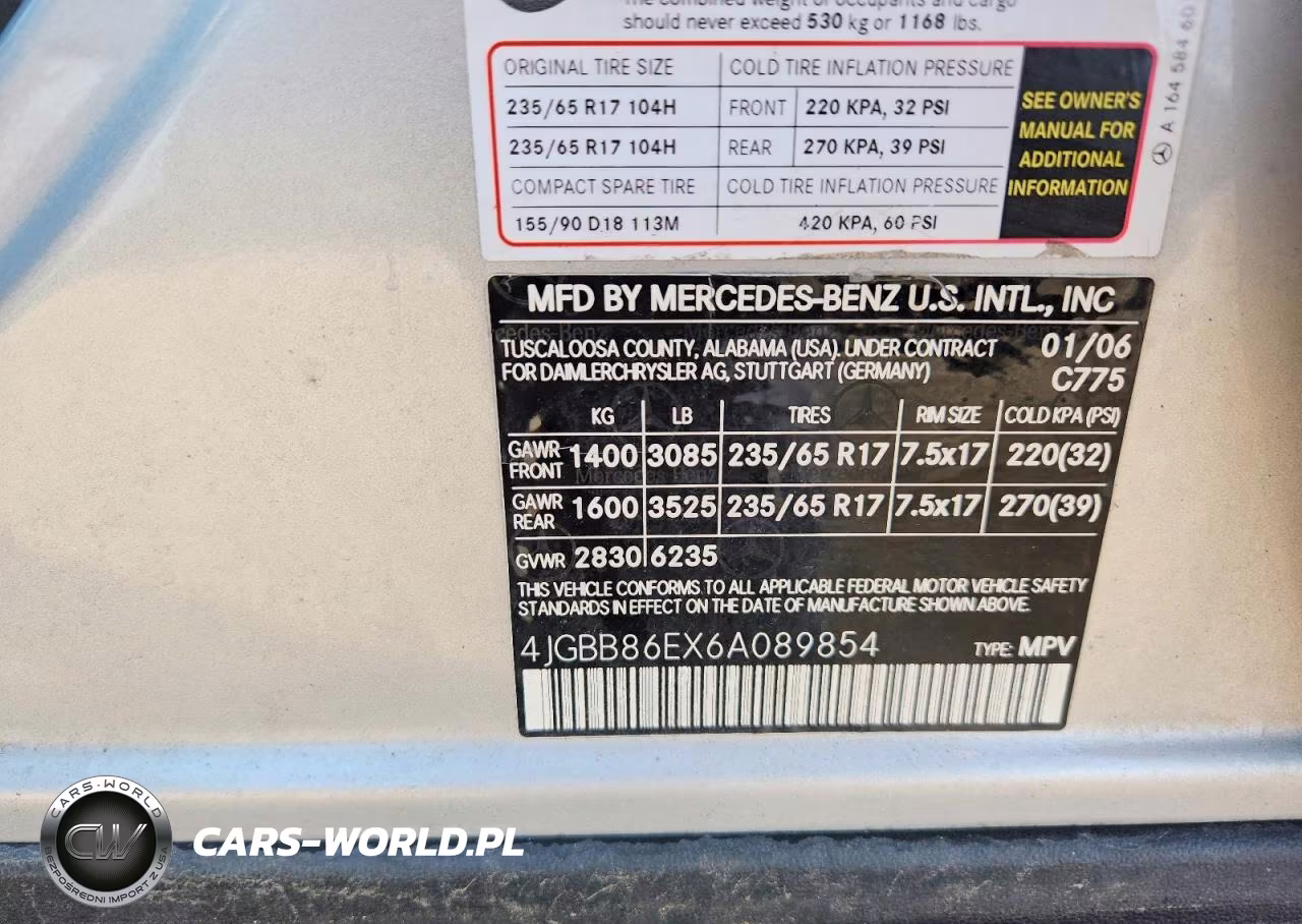 2006 Mercedes-Benz Ml 350 VIN:4JGBB86EX6A089854 - 13