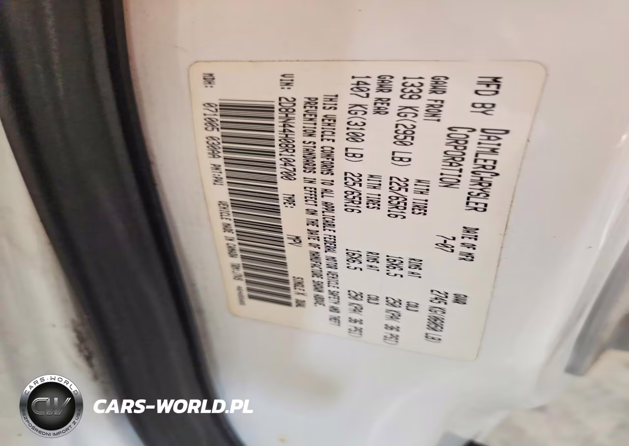 2008 Dodge Grand Caravan Se VIN:2D8HN44H08R104700 - 13