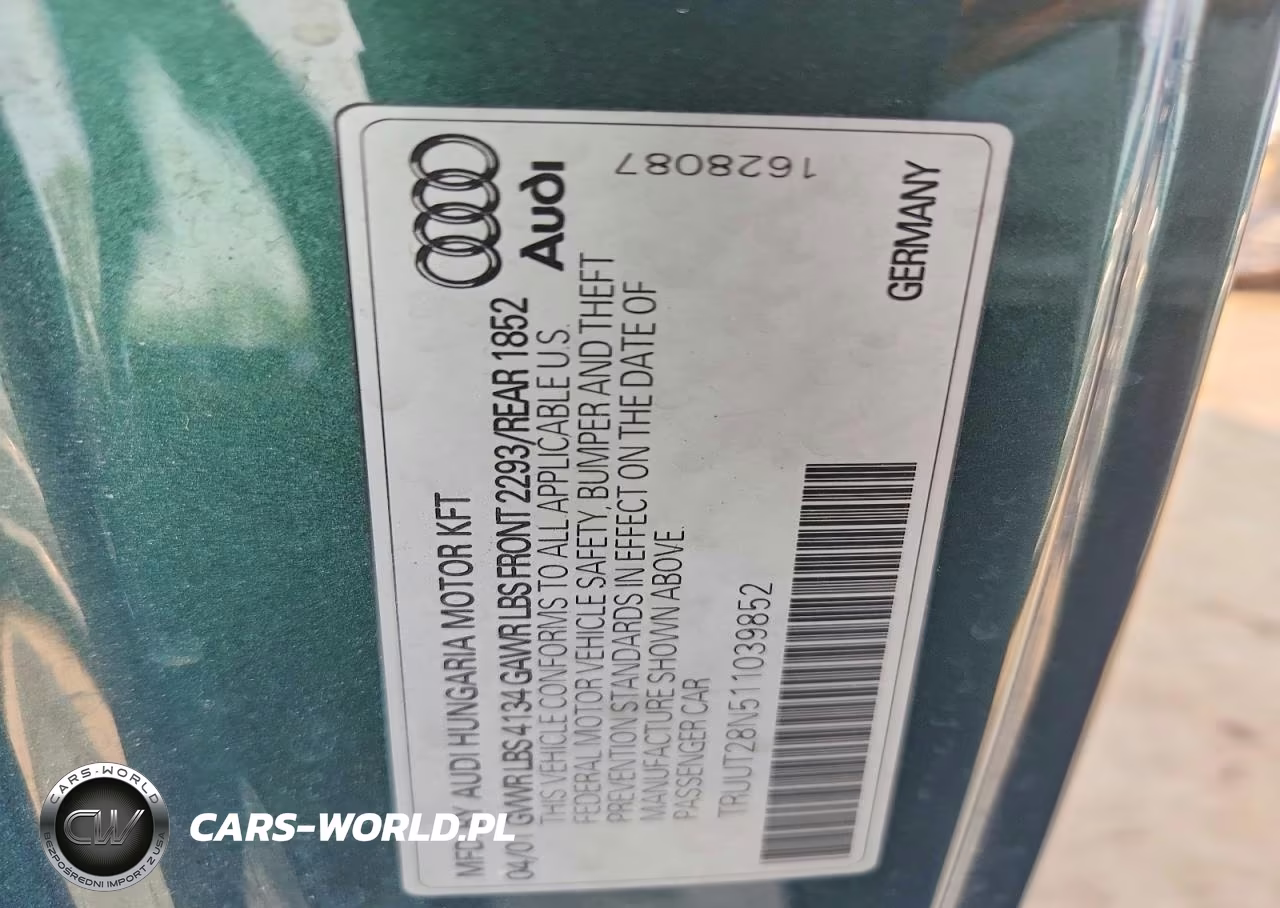 2001 Audi Tt Quattro VIN:TRUUT28N511039852 - 12
