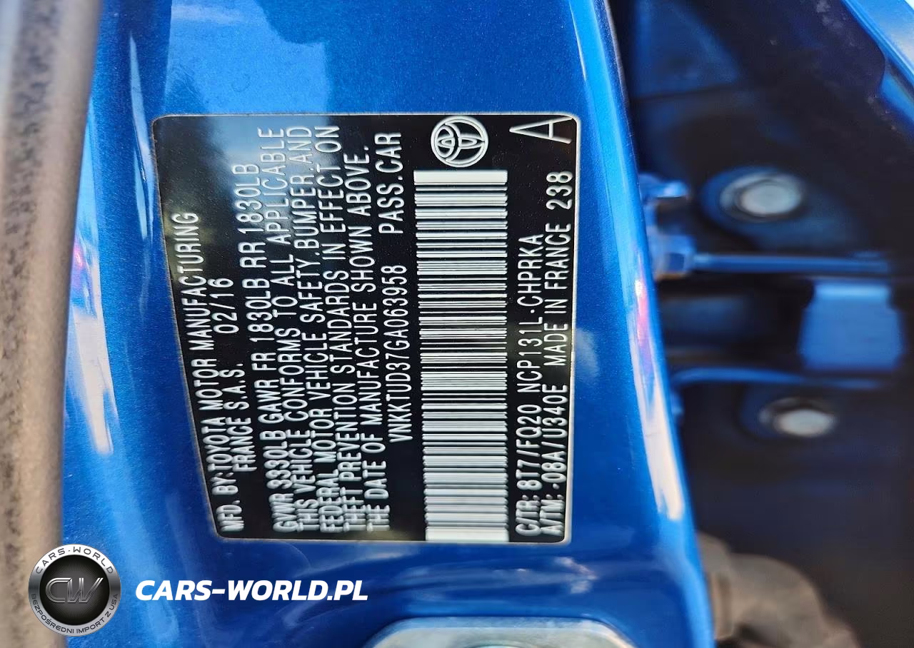 2016 Toyota Yaris 5-Door L VIN:VNKKTUD37GA063958 - 13