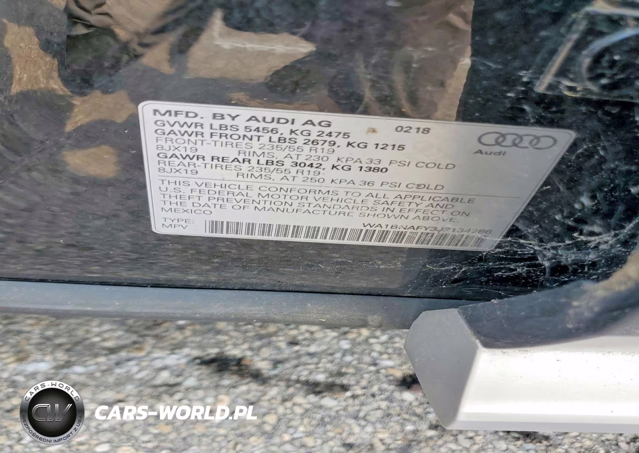 2018 Audi Q5 Premium Plus VIN:WA1BNAFY3J2134286 - 13