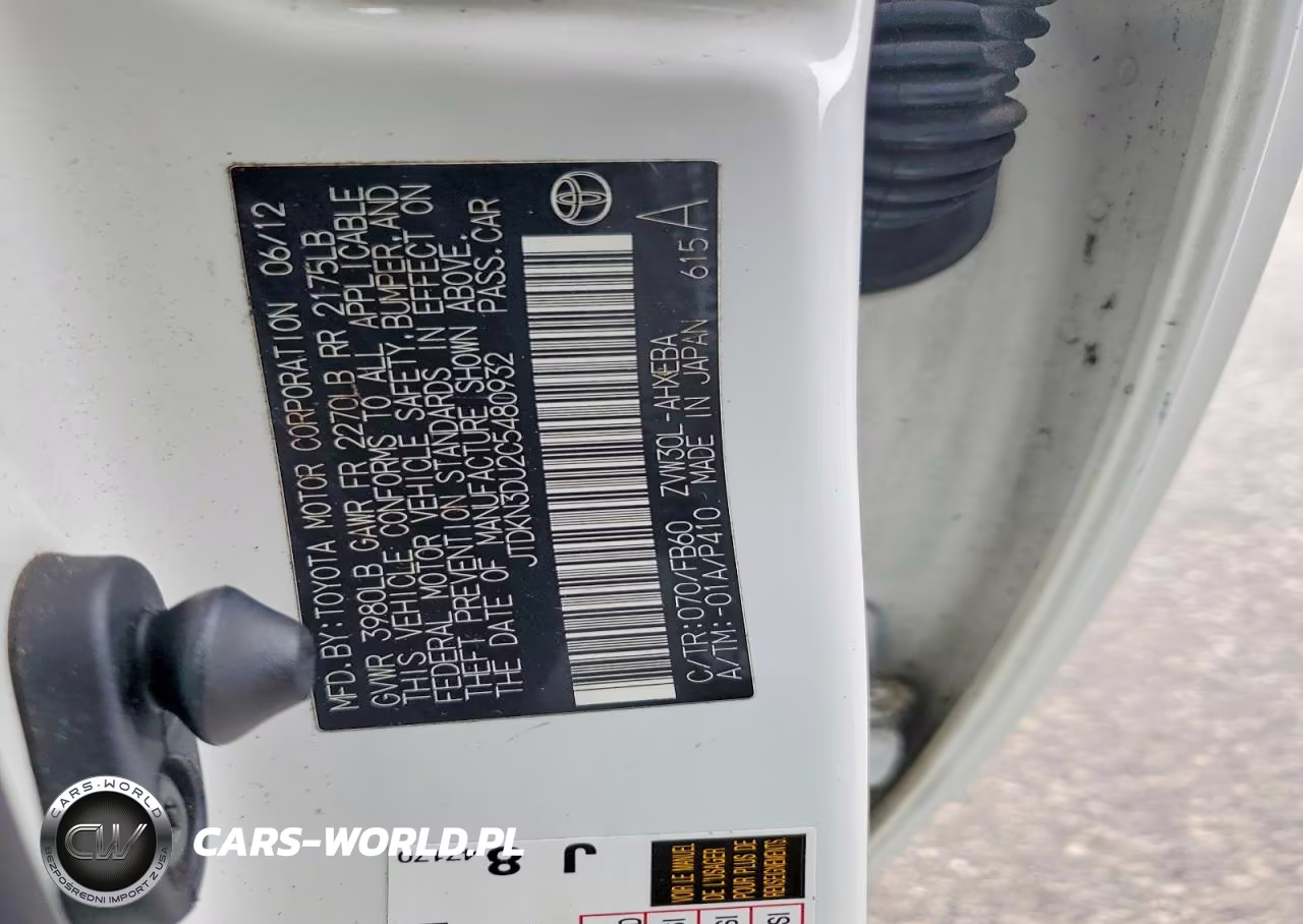 2012 Toyota Prius Three VIN:JTDKN3DU2C5480932 - 12