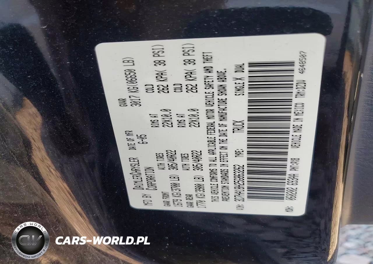 2005 Dodge Ram Srt10 VIN:3D7HA18H25G863262 - 11