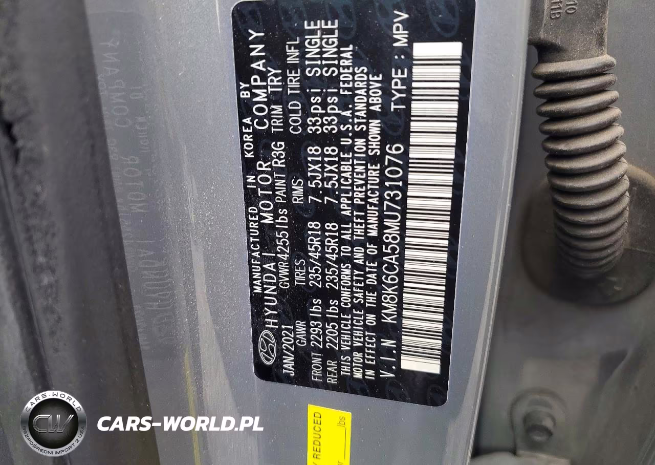 2021 Hyundai Kona Night VIN:KM8K6CA58MU731076 - 13